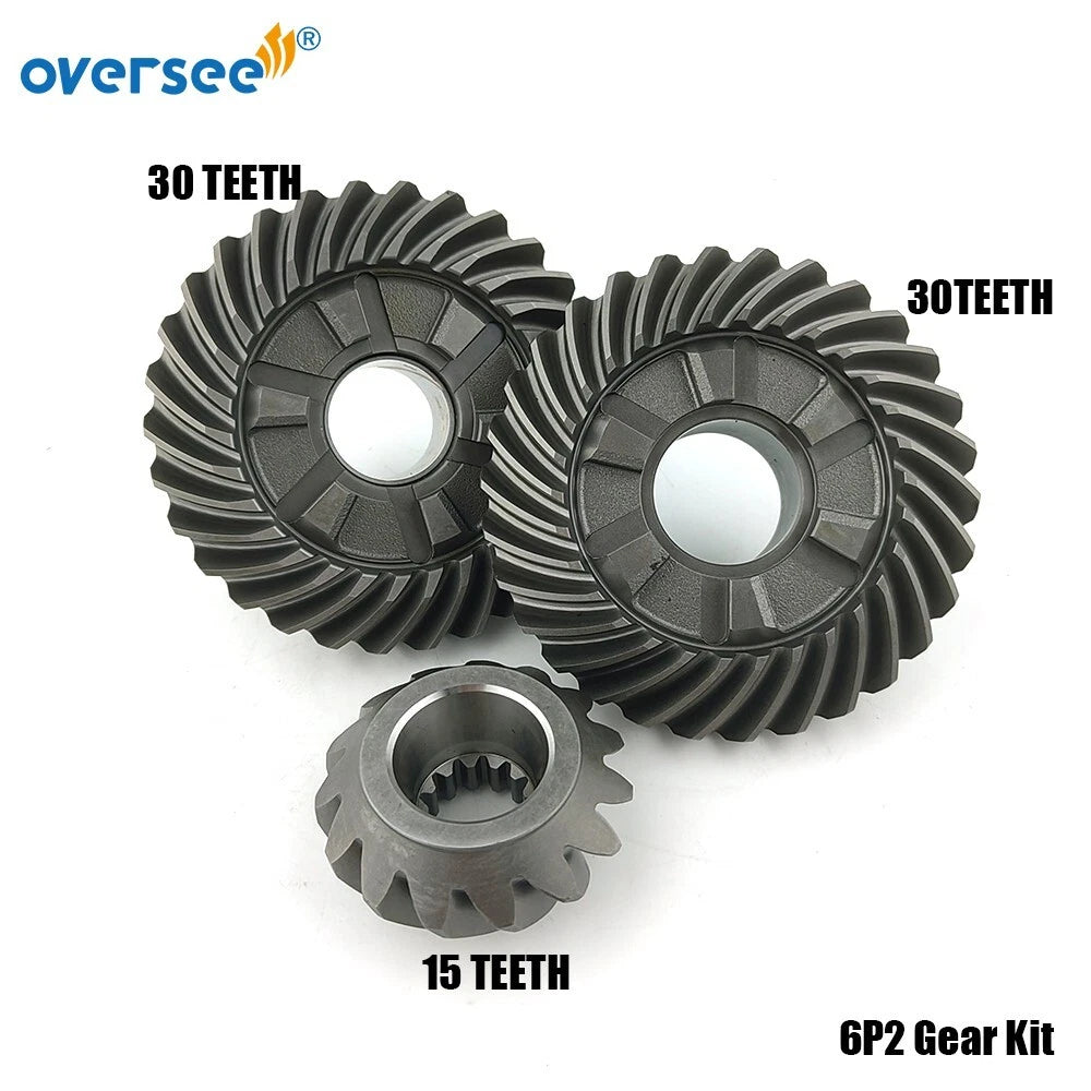 6P2 Gear Kit for Yamaha Outboard 200 225 250HP (4-Stroke) (2000–2023) 6P2-45560 45551 45571