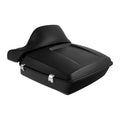 Matte Chopped Trunk Backrest Pad Mount Rack for Harley Electra Glide (2009–2013)