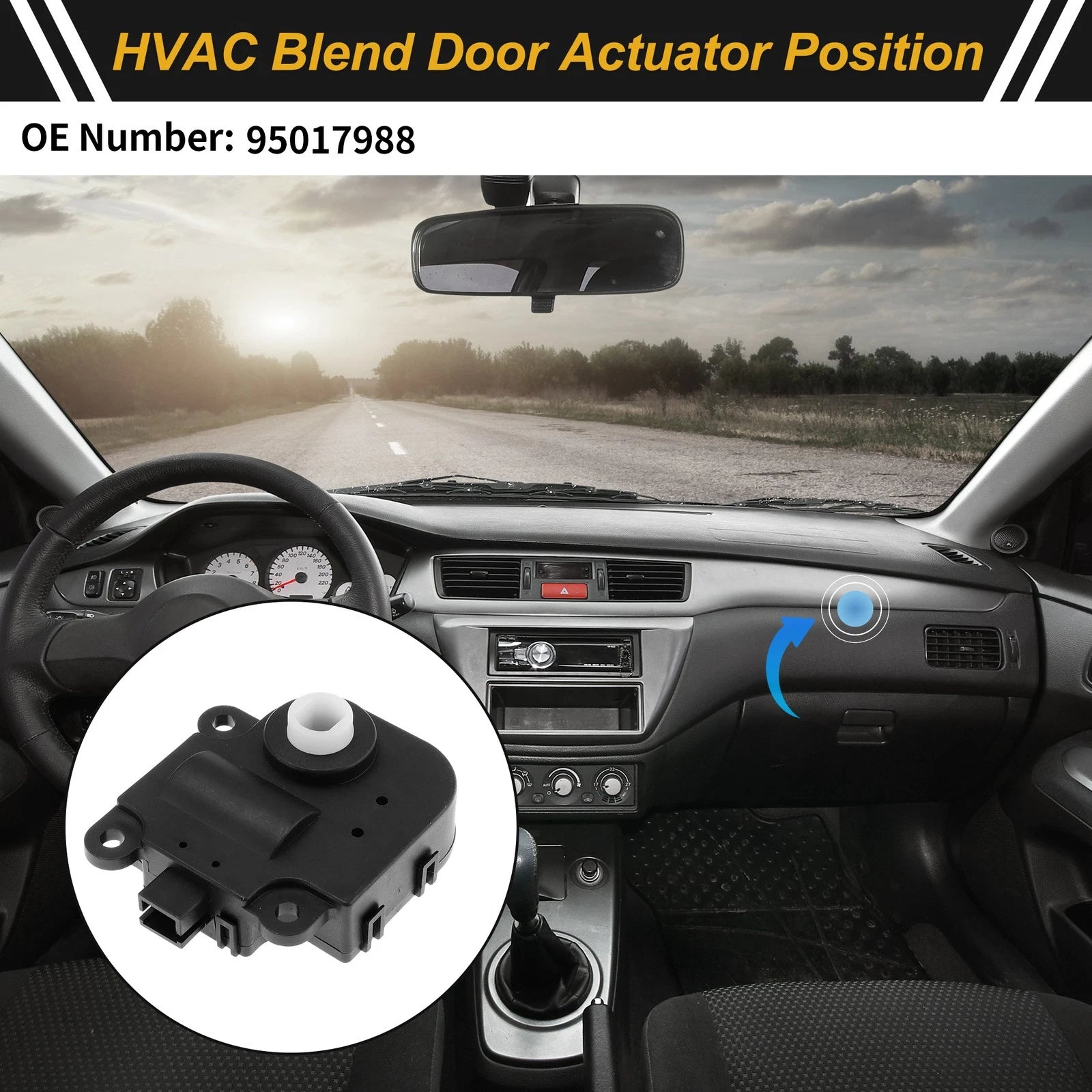 HVAC Heater Blend Door Actuator Replacement for Chevrolet Sonic (2012–2016)