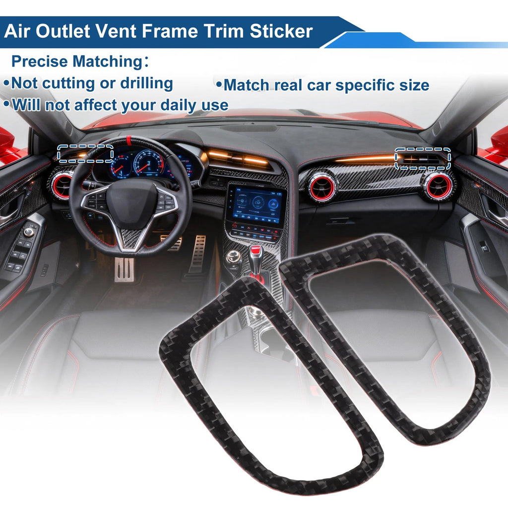 Air Conditioner Outlet Vent Trim Cover Frame for Chevrolet Corvette C8 (2020–2024)