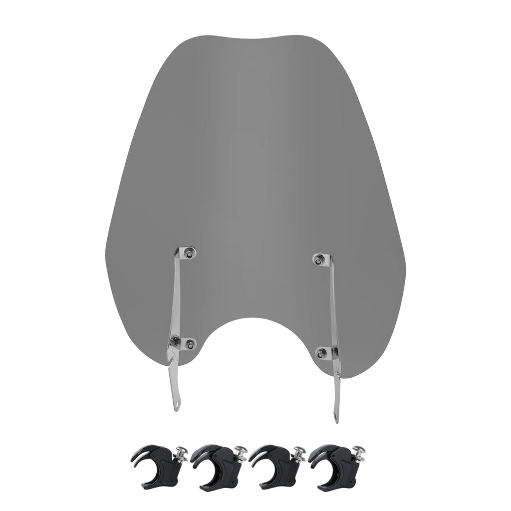Windshield Windscreen & 41mm Quick Release Clamps for Harley Dyna Softail