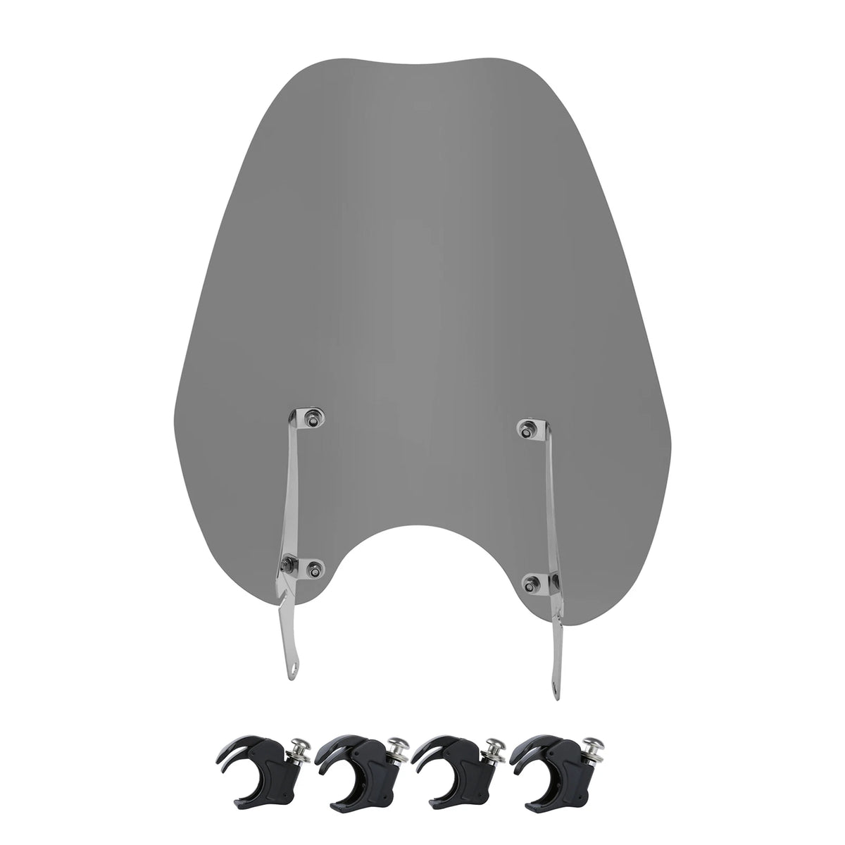 Windshield Windscreen & 41mm Quick Release Clamps for Harley Dyna Softail