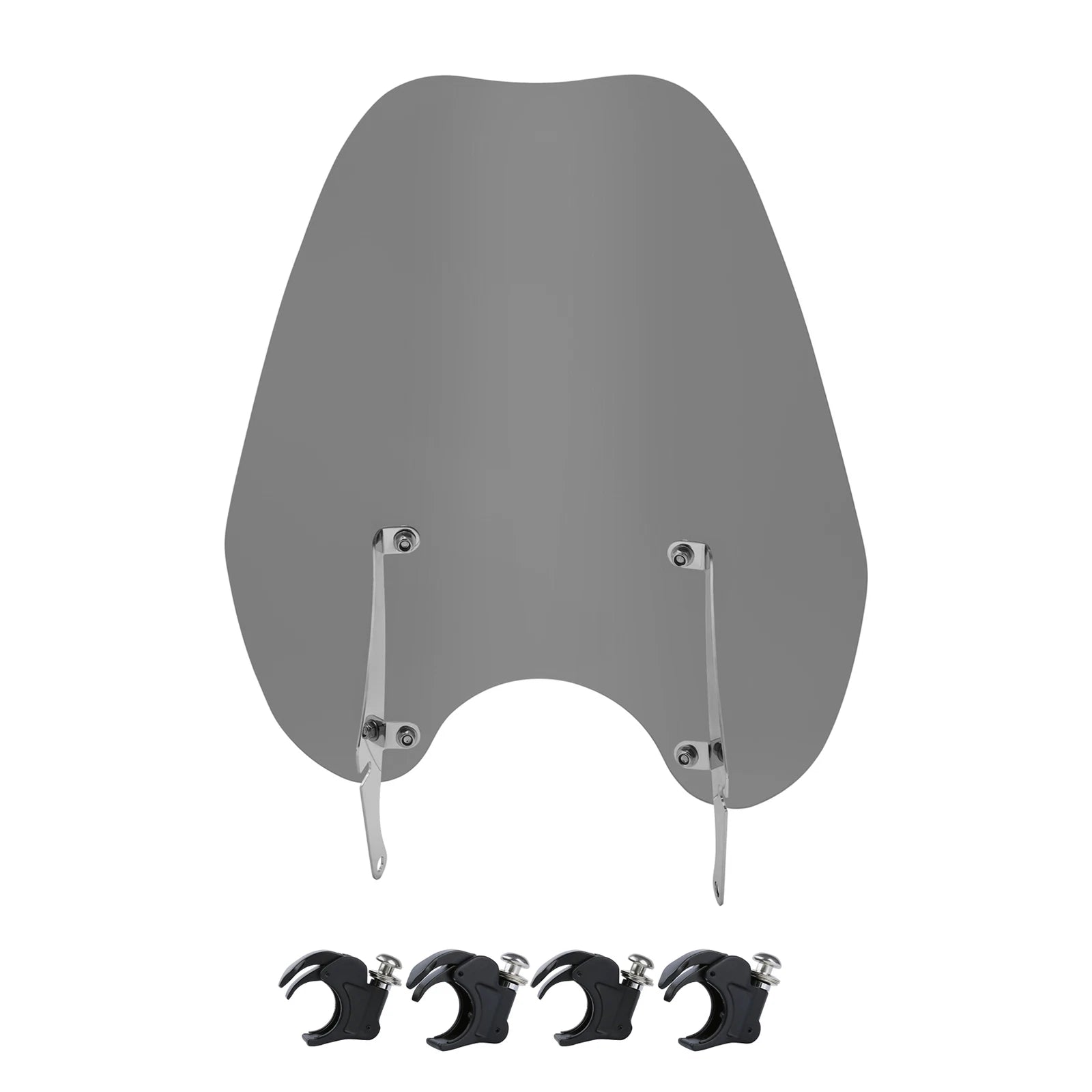 Windshield Windscreen & 41mm Quick Release Clamps for Harley Dyna Softail