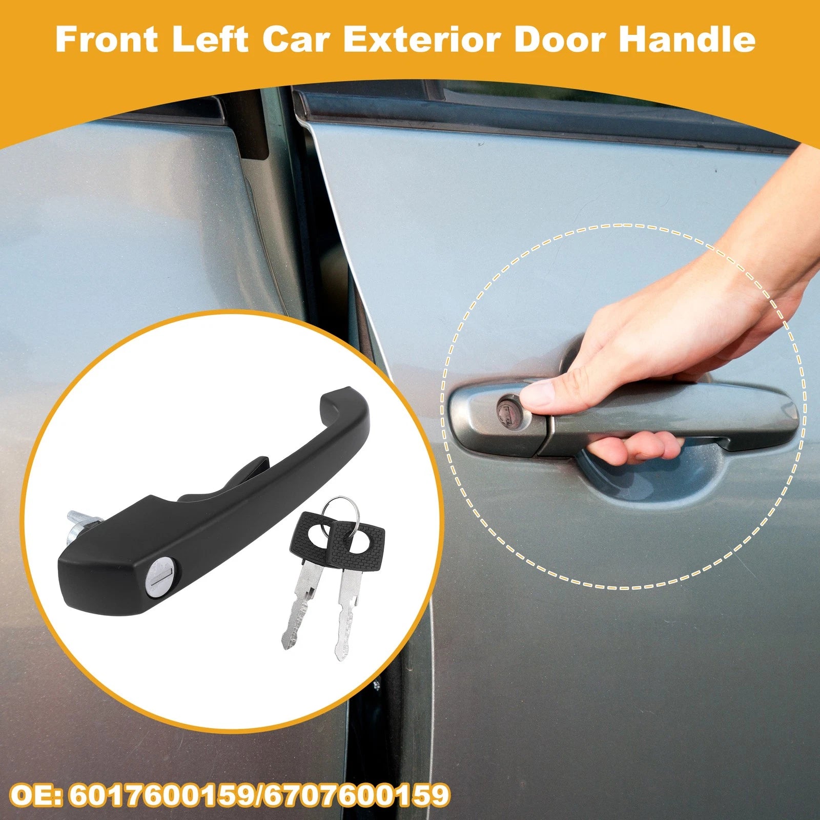 Front Left Exterior Door Handle Replacement for Mercedes-Benz G-Class (2019–2023)