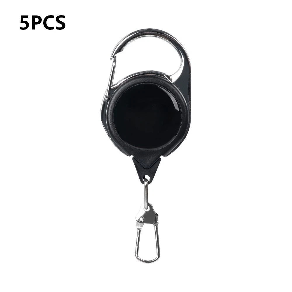 Retractable Keychain Badge Holder with Metal Loop Attachment