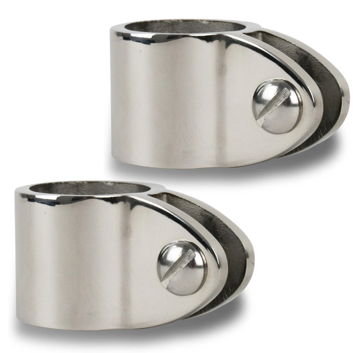 2X Jaw Slide Bimini Top Hardware for Marine Bimini Top (1" Stainless Steel)
