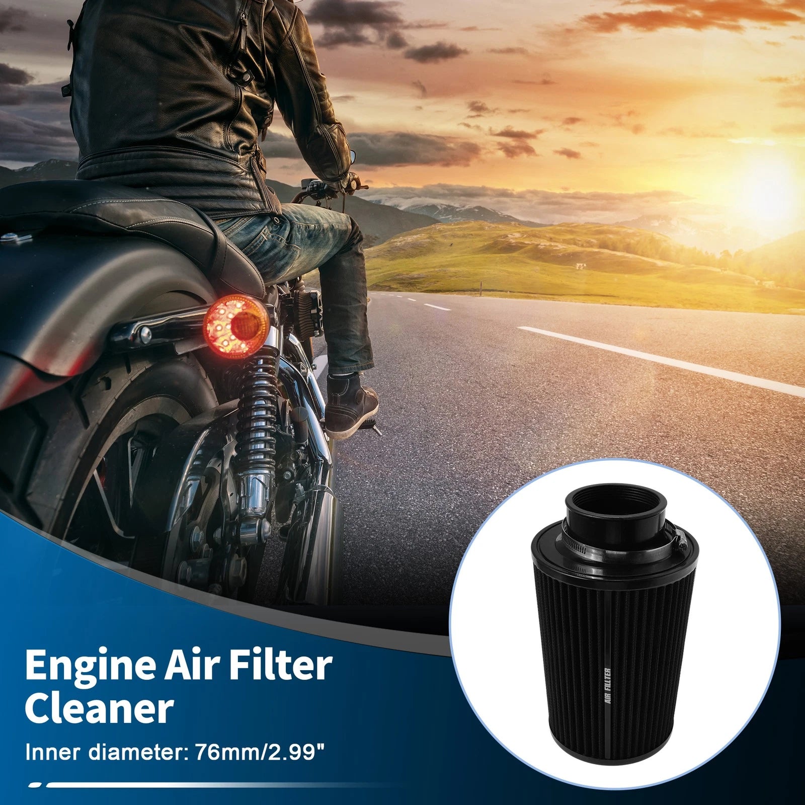 Air Filter for Dirt Bike ATV (76 mm)