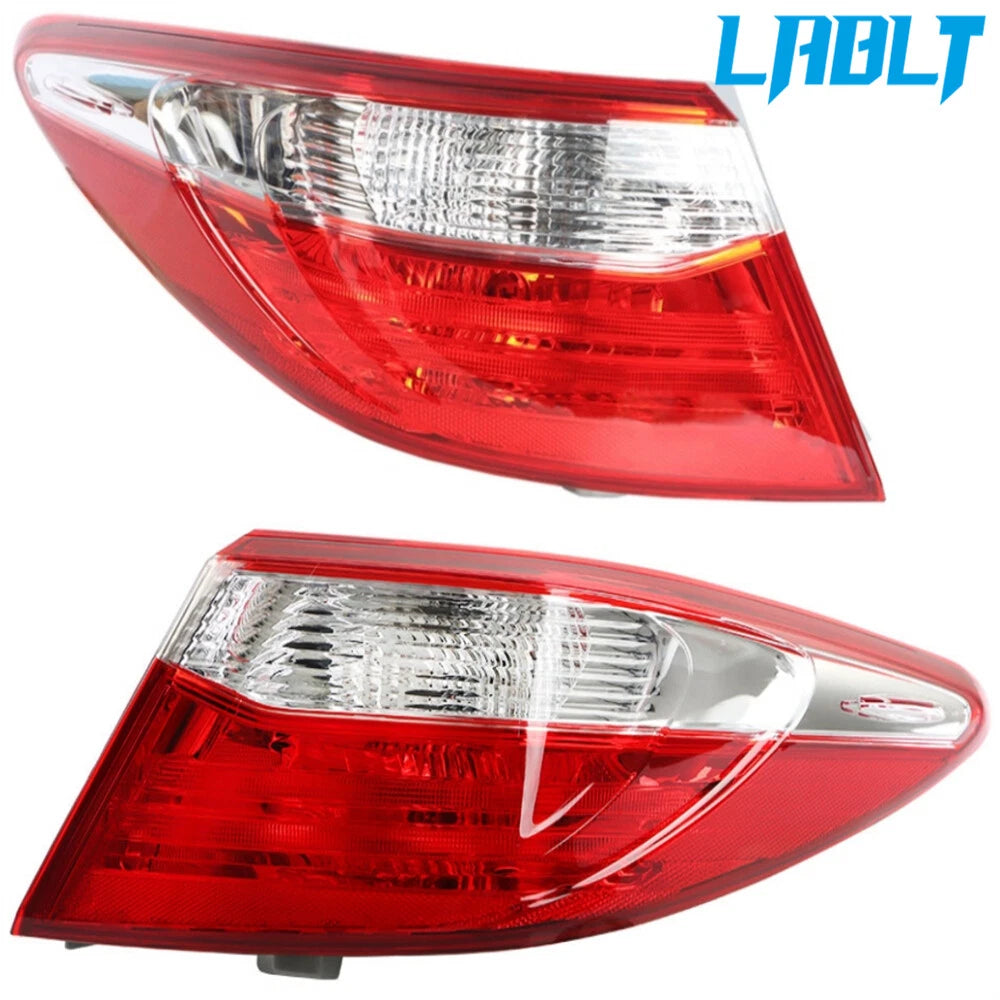 Left & Right Red Outer Tail Light Assembly for Toyota Camry (2015–2017)
