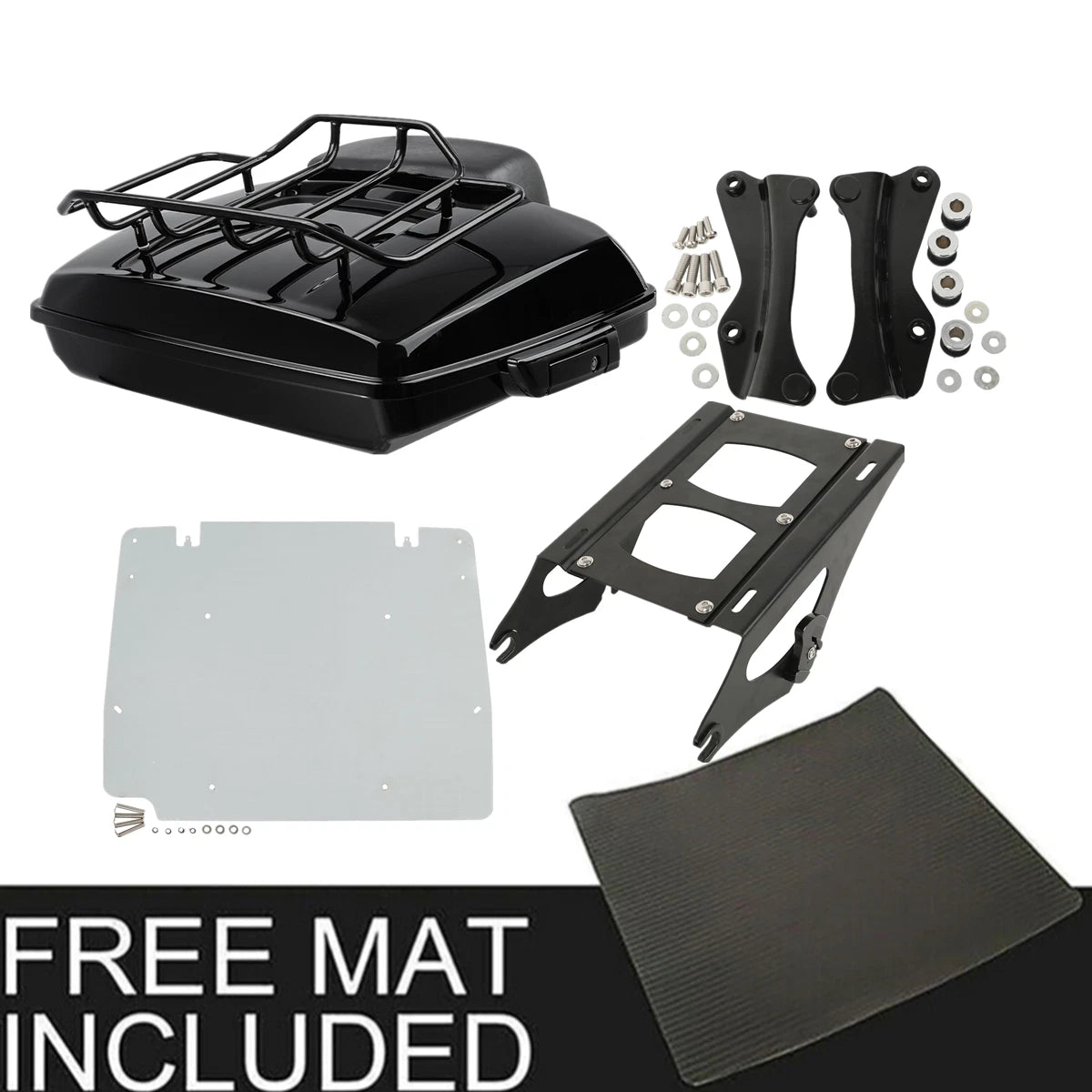 Trunk Mount Rack Plate Docking Kit for Harley Touring Road King (2014–2025)