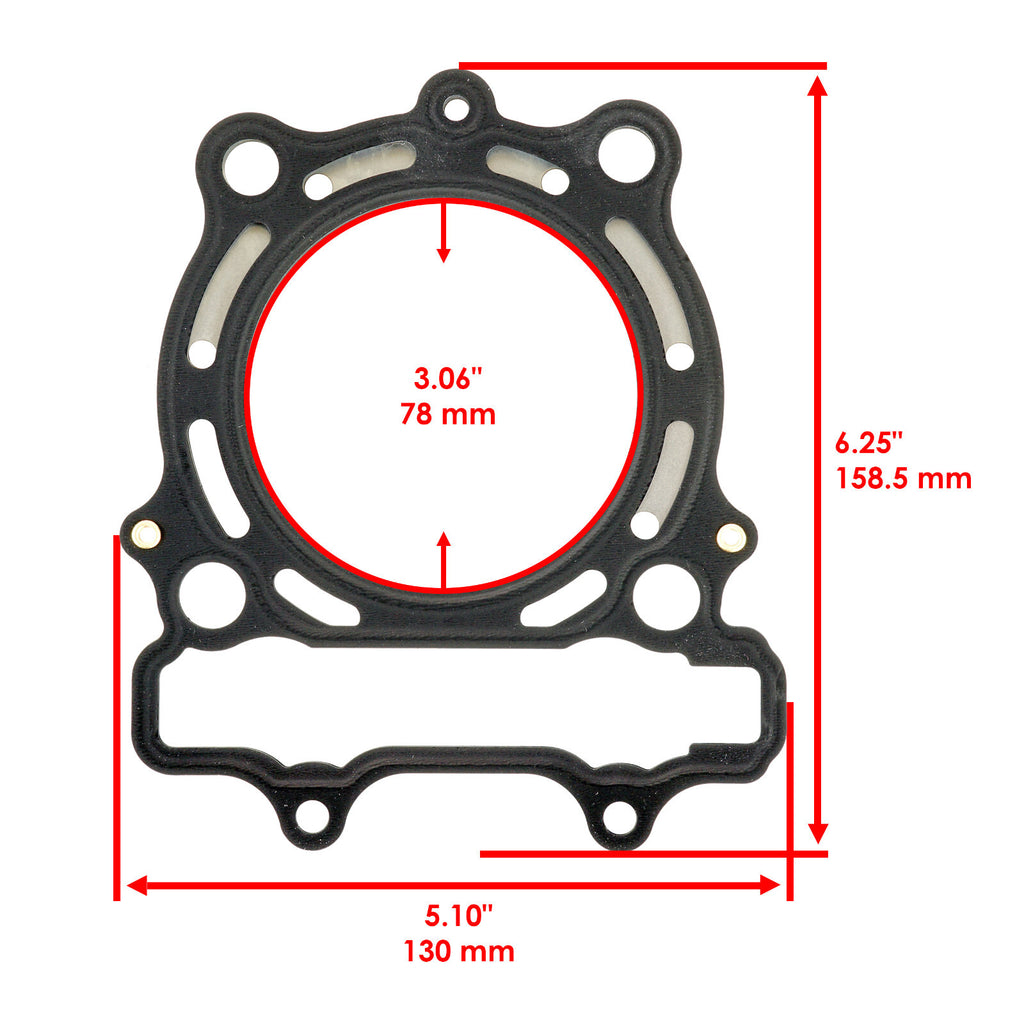 Cylinder Head Gasket Replacement for Suzuki RM-Z250 RMZ250 (2010–2018)