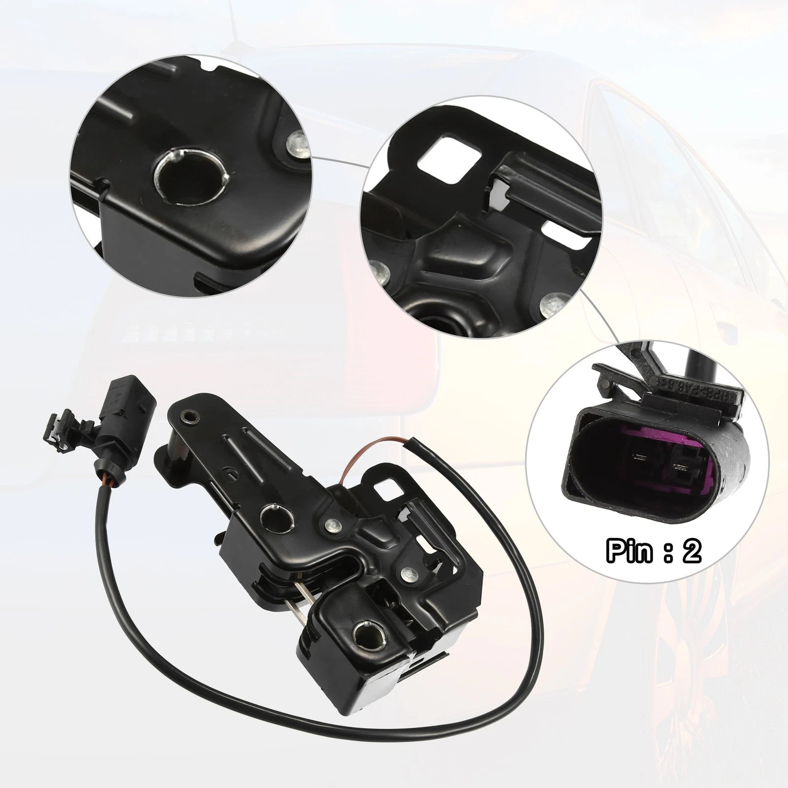 Front Lower Hood Lock Lid Latch Replacement for Audi A4 Quattro (2002–2009)