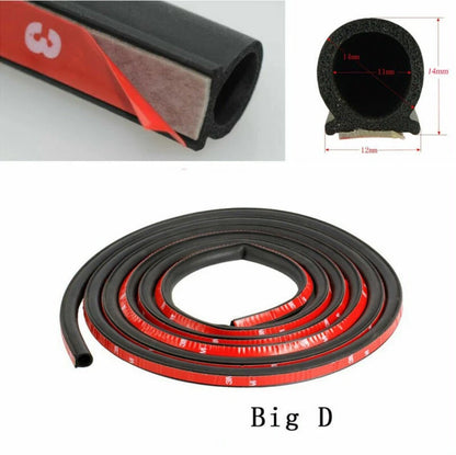 4M Auto Car Door Trunk Frame Rubber Seal Strip Waterproof Insulation Accessories