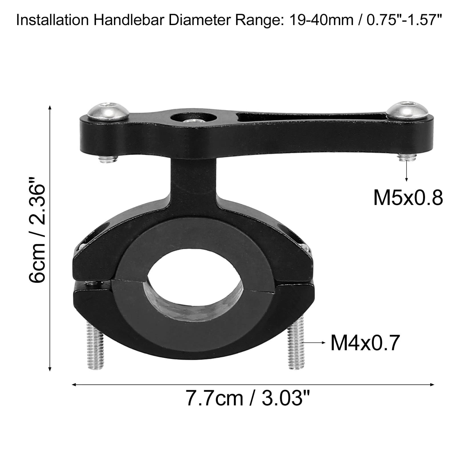 Bicycle Bottle Holder Mount Adapter Universal Adjustable Double Screw