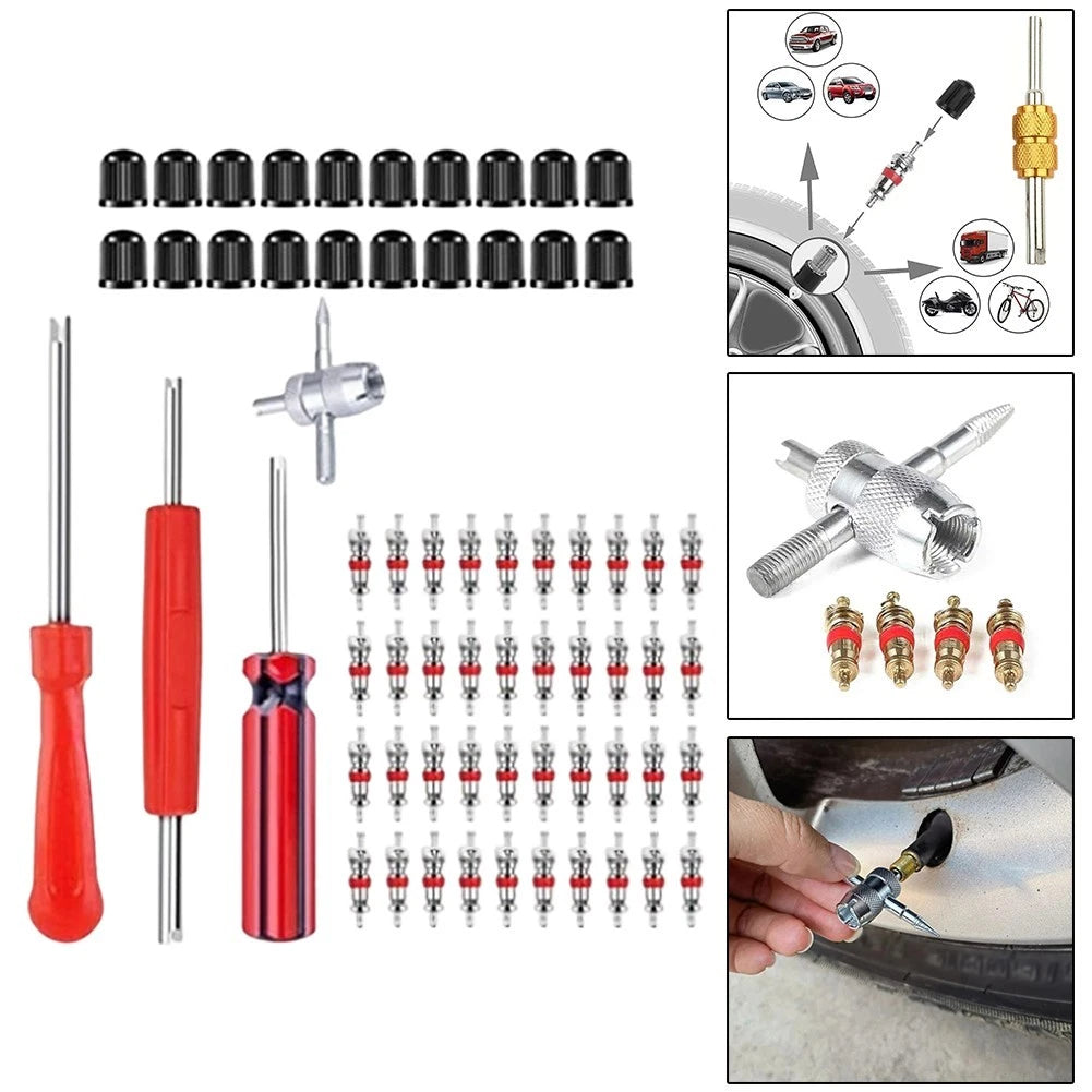 Professional Valve Core Remover Tool for Car Motorcycle Tire Stem Maintenance