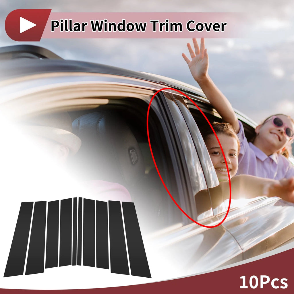 10 Pcs Door Pillar Window Trim Replacement for Mercedes-Benz GL-Class (2013–2015)