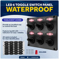 6 Gang Toggle Switch Panel for Marine (FO2652)