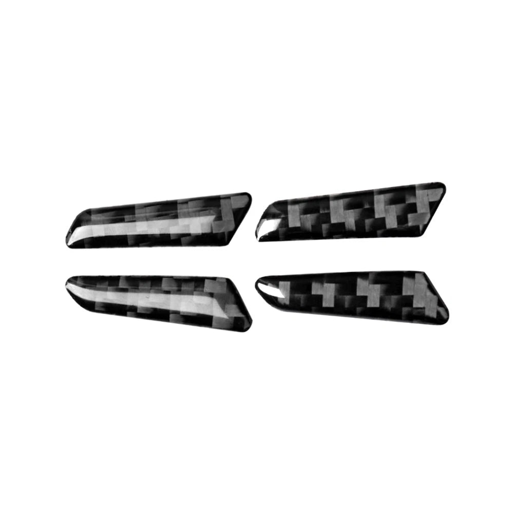 Carbon Fiber Seat Adjustment Switch Panel Cover Trim for Audi A4 A5 (2008–2020)