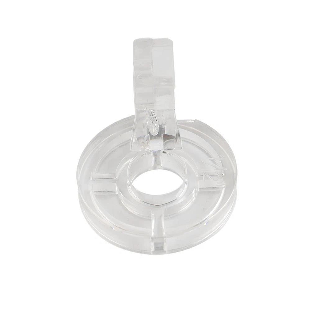 1/2" Clear Free Motion Couching Ruler Presser Foot for Low Shank (Low Shank)