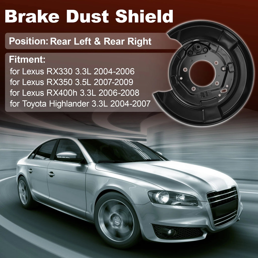 Wheel Brake Dust Shield Front for Lexus RX330 (2004–2006)