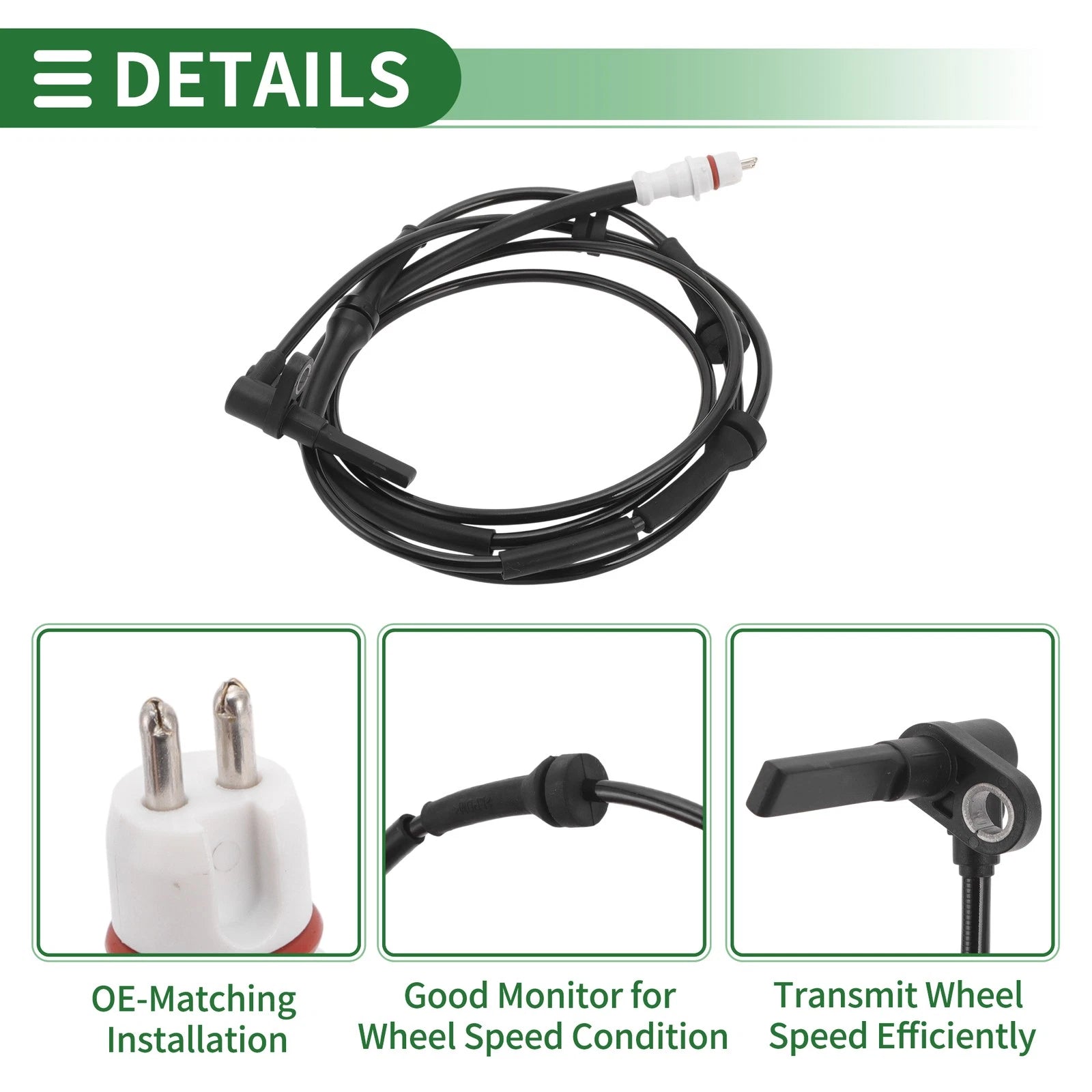 ABS Wheel Speed Sensor No. 46557534 for Alfa Romeo 147 (2000–2010)