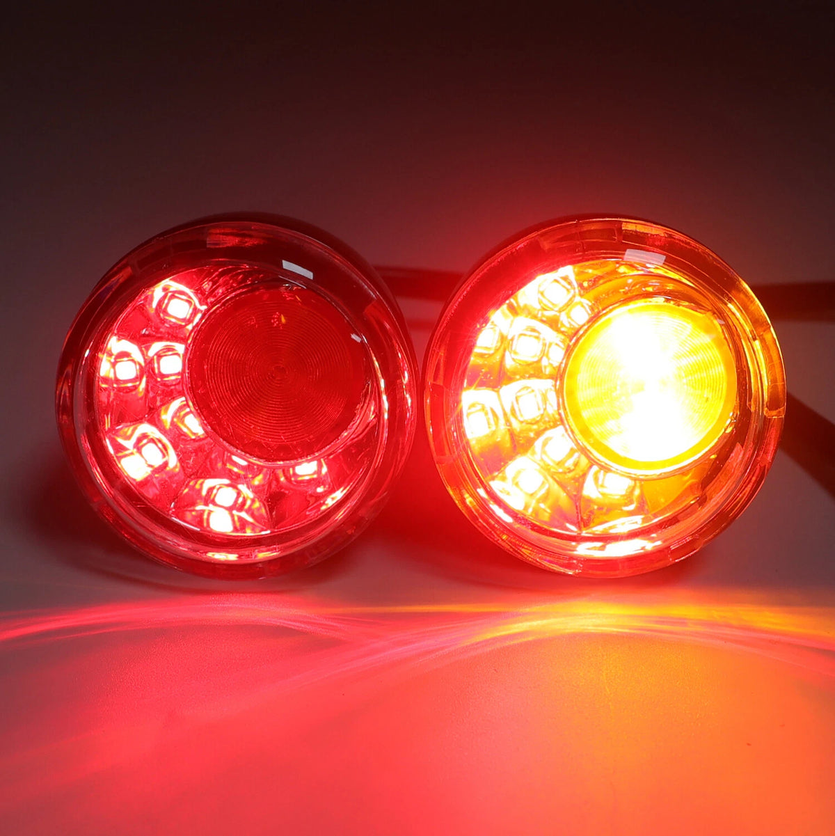 Clear LED Run Brake Turn Signal Indicator Light for Harley XL 883 1200 (1992–2017)