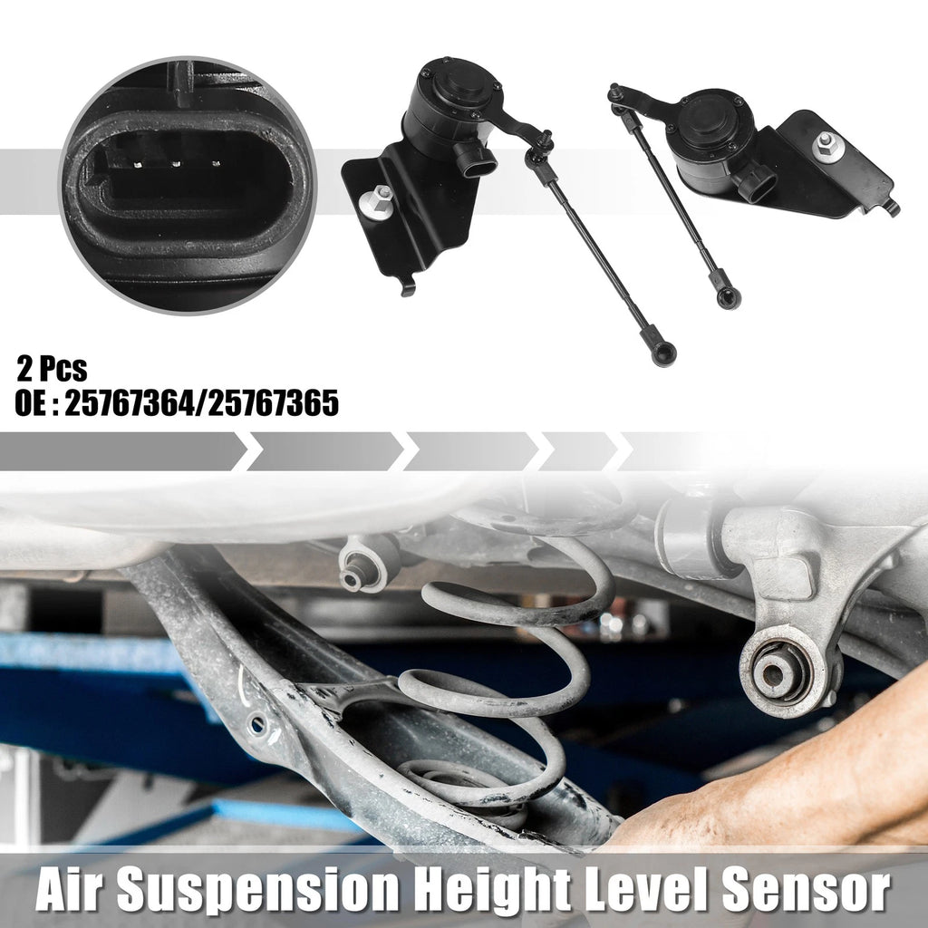 2pcs Rear Suspension Ride Height Level Sensor for Cadillac DTS (2006–2011)