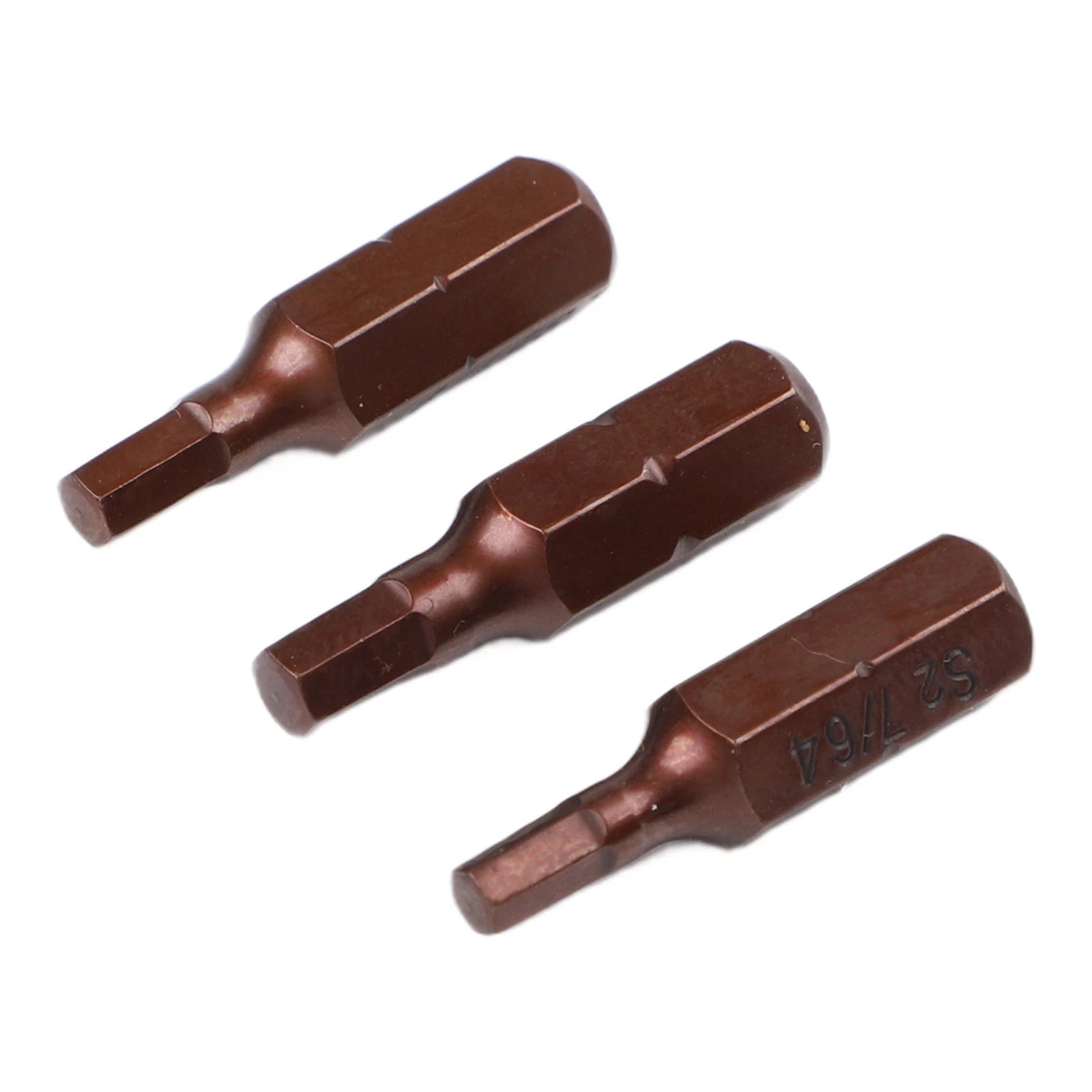 Set of 1224 Hexagonal Screwdriver Bits - Magnetic 25mm Length