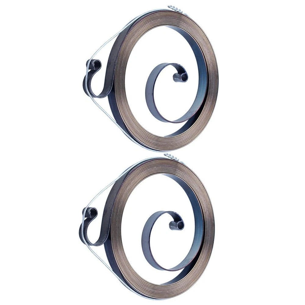 Recoil Starter Springs for Chainsaw (Compatible with Multiple Models) 2 Pack