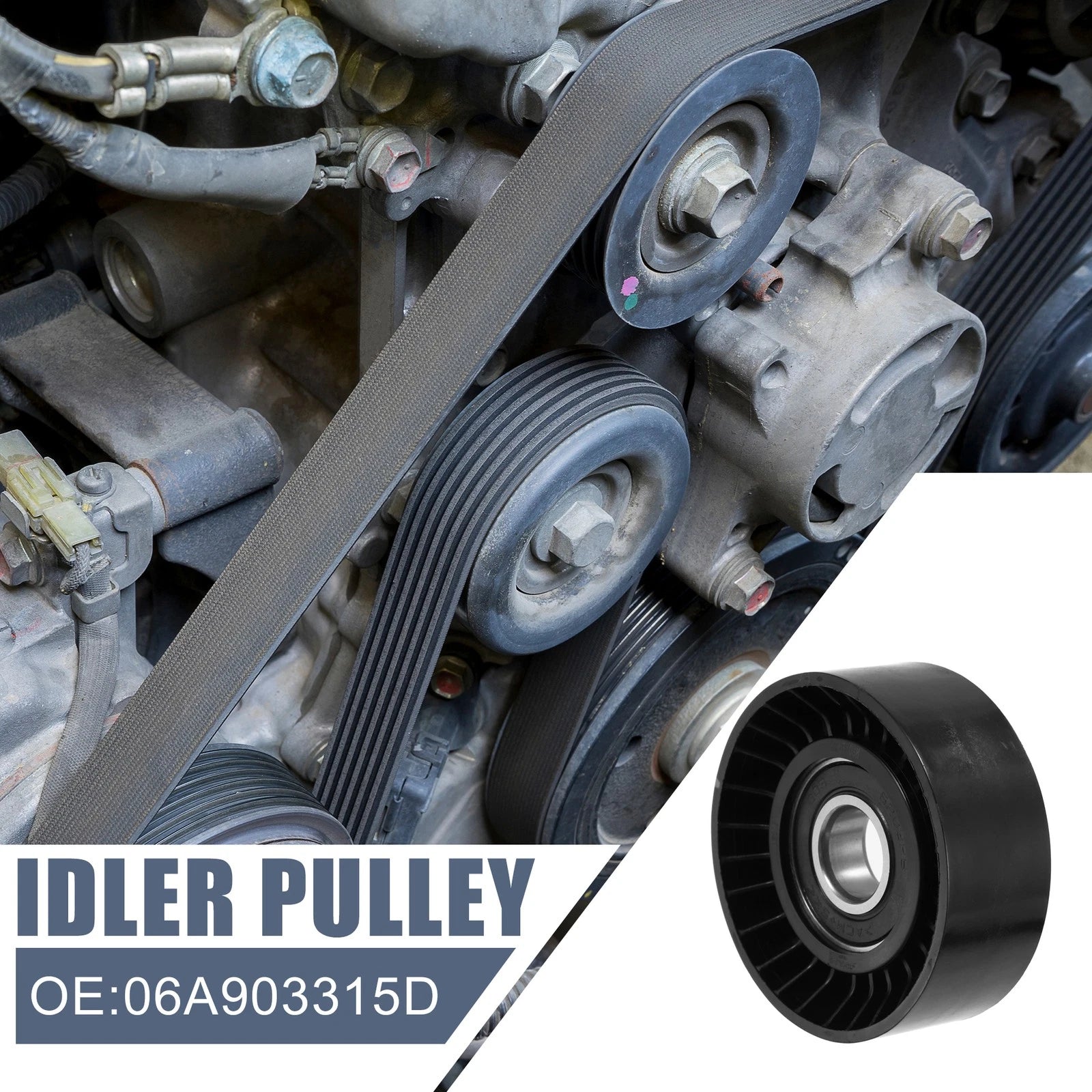 Drive Belt Idler Pulley Replacement for Audi A3 and BMW 2006–2008