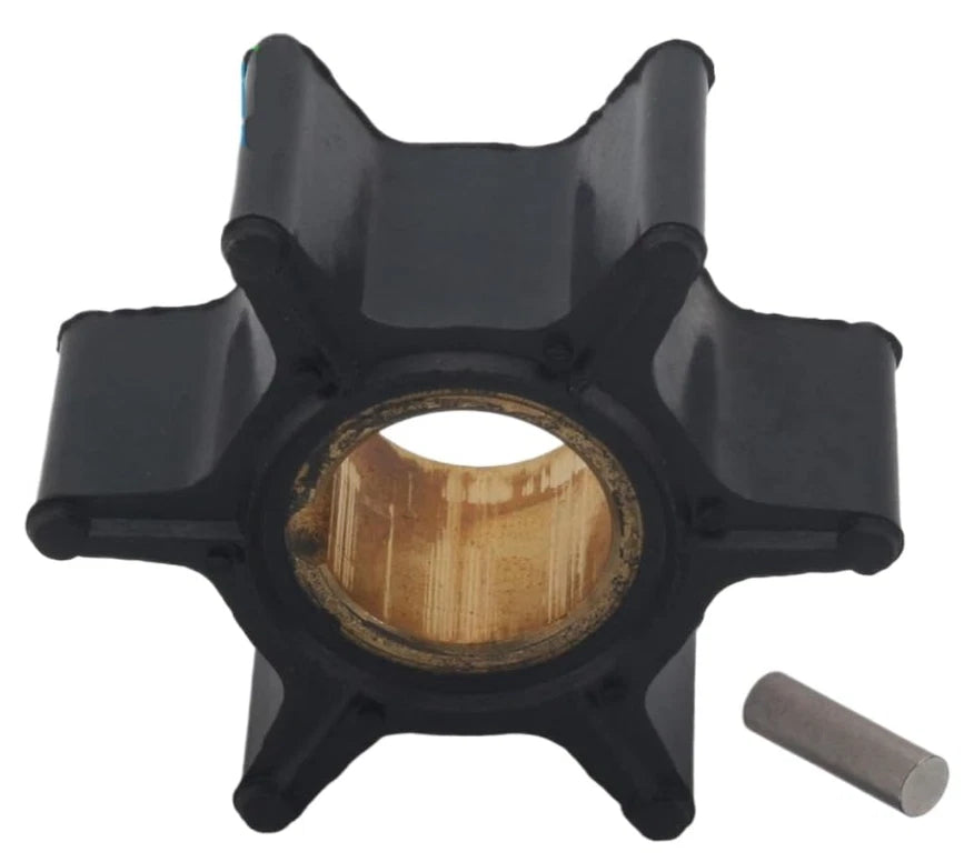 Water Pump Impeller with Pin for Evinrude Johnson 9.9 15 HP Outboard (0386084)