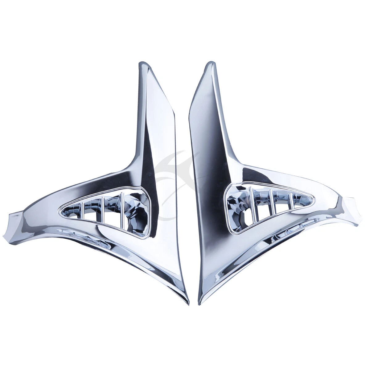 Chrome Saddlebags Scuff Covers Trims for Honda Goldwing 1800 (2001–2011)