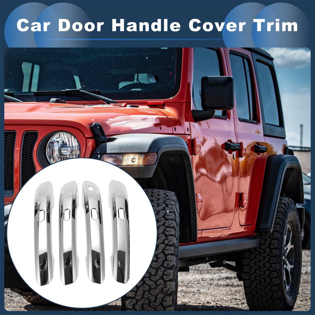 Door Handle Cover Trim Side Door Handle Replacement for Audi Q5 (2018–2019)