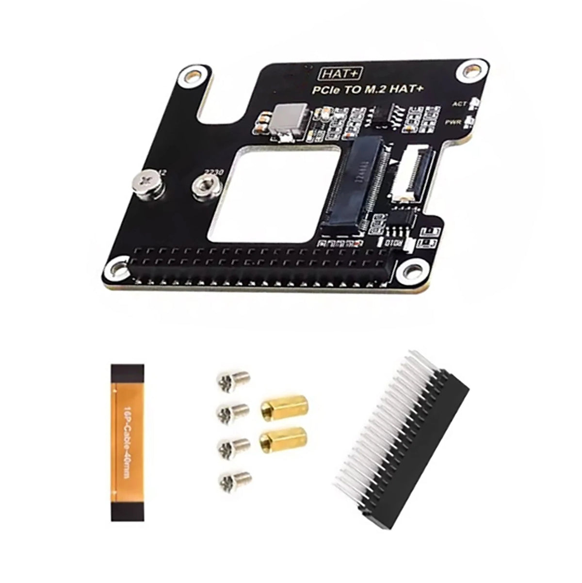 M.2 Adapter for Raspberry Pi 5 (2023) - Supports NVMe Protocol