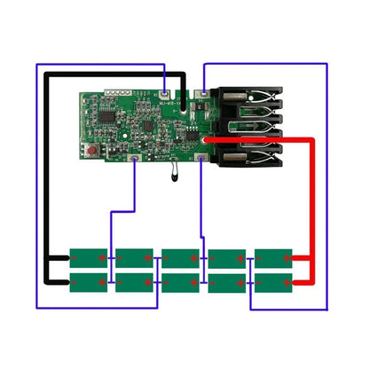 2PCS Circuit Board Charging Protection for 18V Plastic Housing