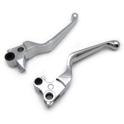 Chromed Brake Clutch Hand Levers for Harley XL Dyna Touring Softail (1996–2003)