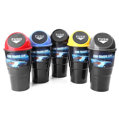 Mini Vehicle Auto Car Garbage Dust Case Holder Box Bin Trash Rubbish Can GZ