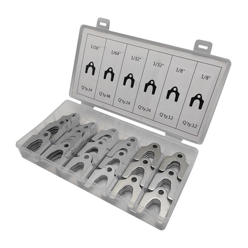 144Pcs 4 Sizes Auto Alignment Shim For Adjusting Camber Caster Toe Front Wheels