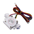 Flow Sensor with Hall Technology and Temperature 3.5-24V DC 1/4 or 3/8 PE