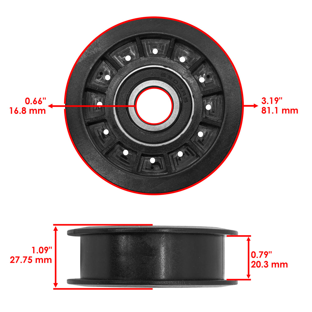 Deck Idler Pulley Replacement Set for John Deere STX38 STX46 (2000–2010)