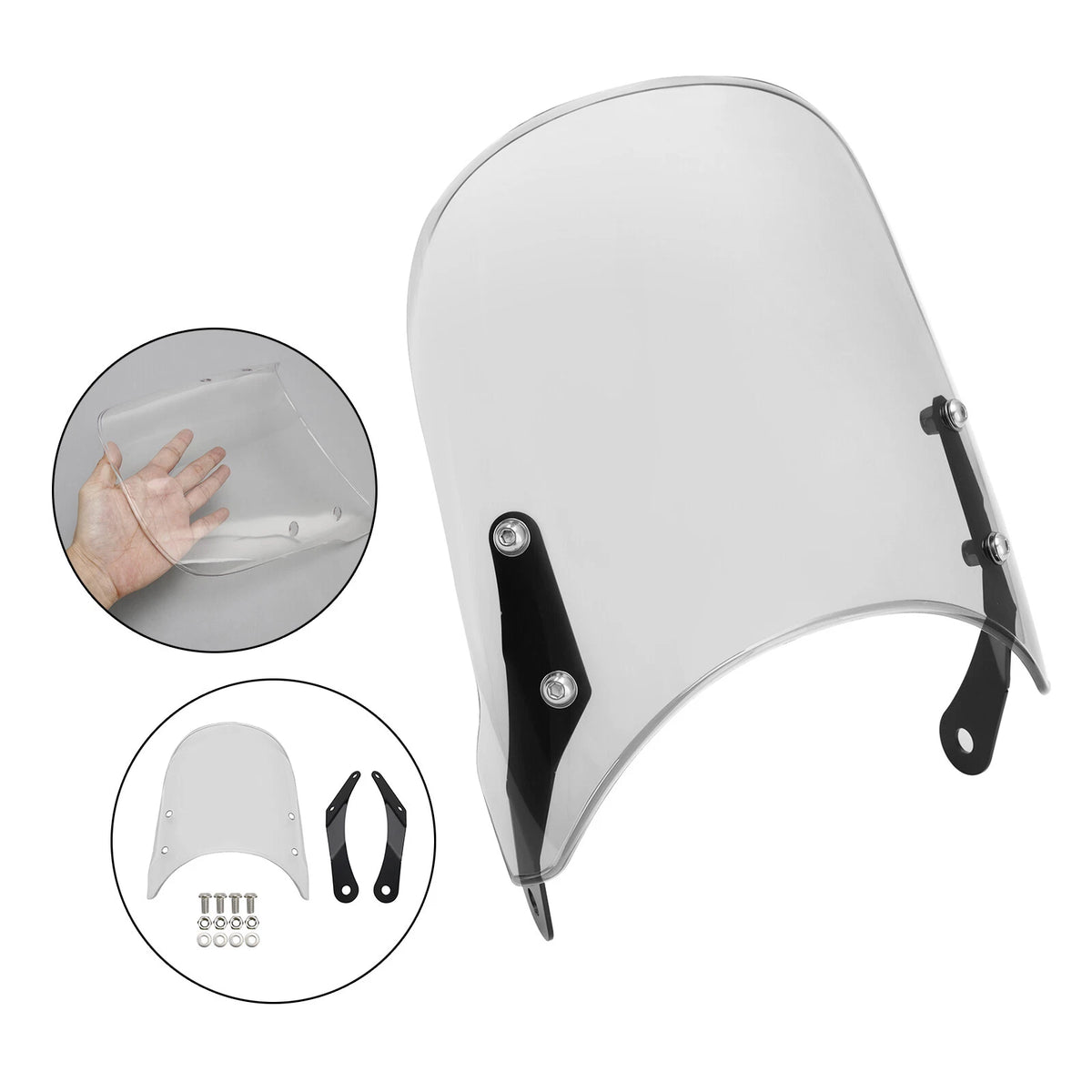 Windshield for Yamaha XSR 700 900, Honda CB400 CB1100 CB1300