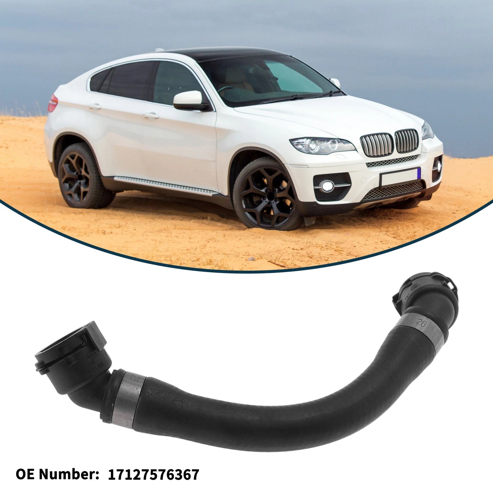 Radiator Hose Replacement for BMW X5 Coolant Pipe (2012–2019)
