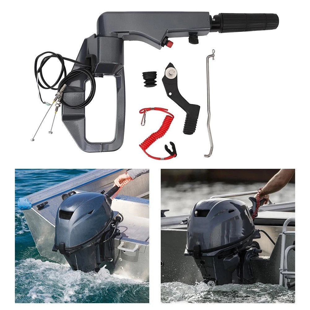 Steering Handle Assembly with Cable for Outboard Motor E40HP E40X