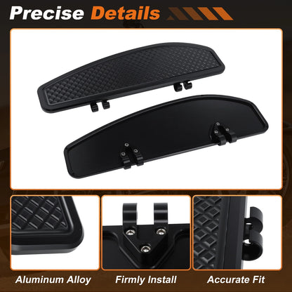 Anti-Slip Floorboard Foot Pegs for Harley Davidson (Black)