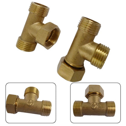 T Shaped Water Pipe Connector for Angle Valves and Hoses