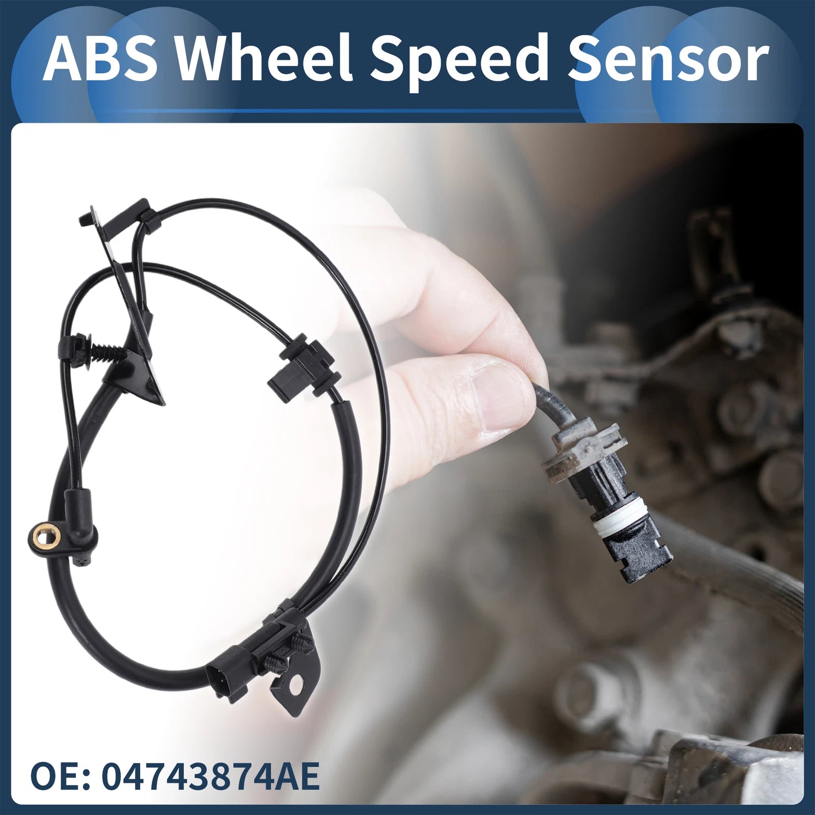 ABS Wheel Speed Sensor Front for Dodge Journey (2012–2020)