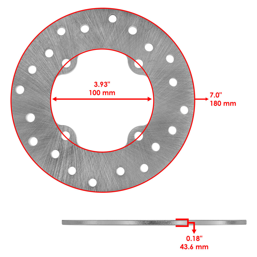 Rear Brake Disc Rotor Caliper Replacement for Can-Am Outlander 500 MAX (2007–2012)