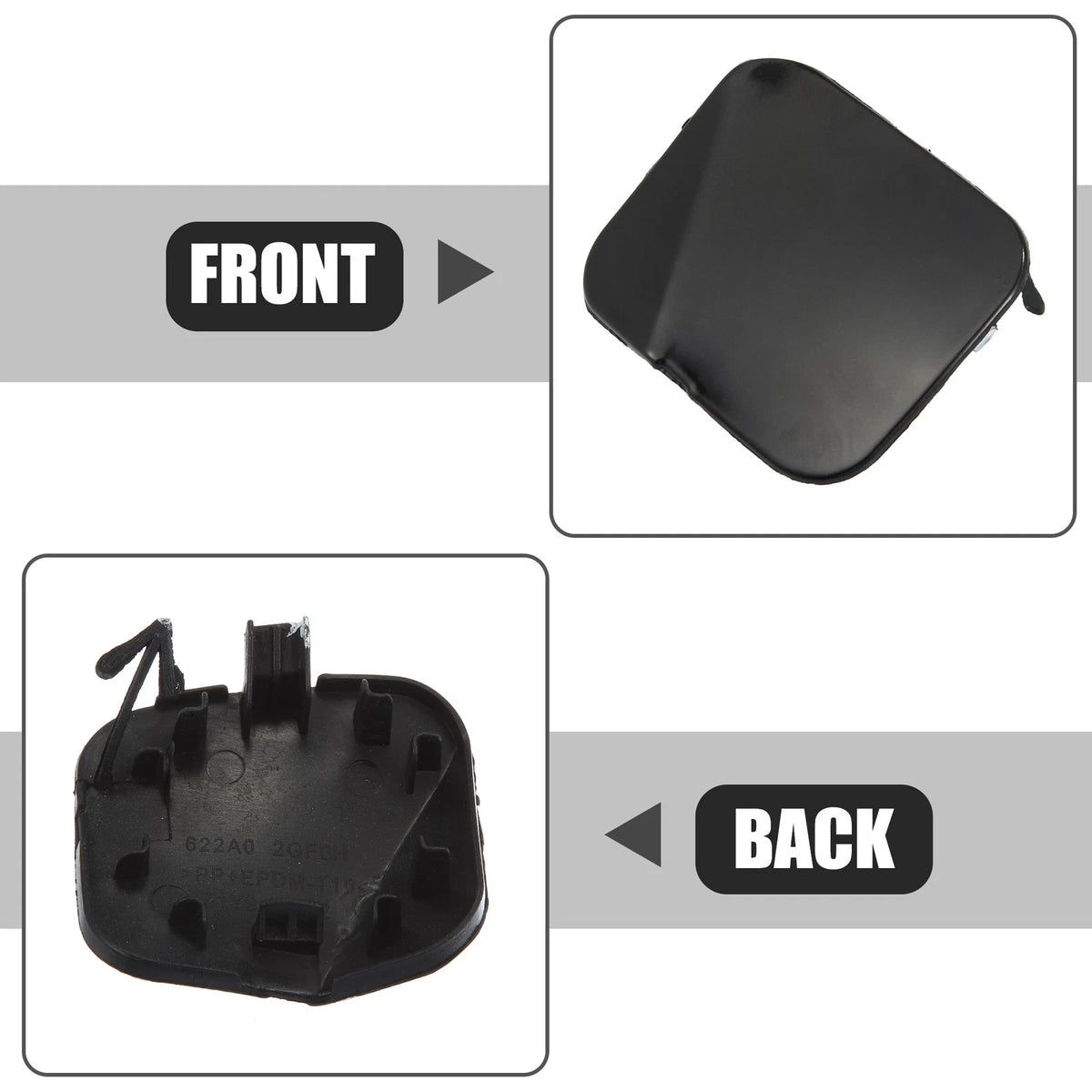 Tow Hook Cover Cap for Nissan Altima (2013–2018) - Black