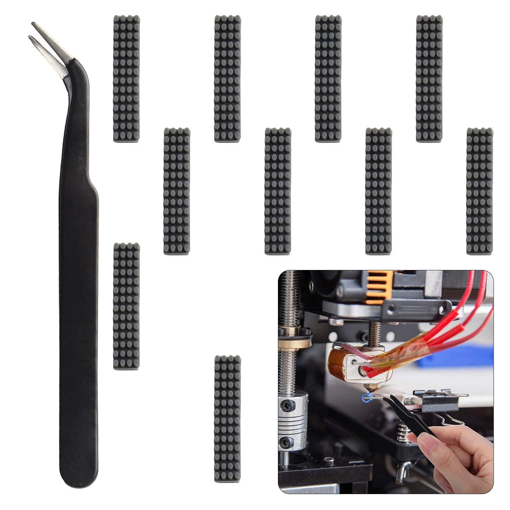 10 PC Silicone Brush and Tweezer Set for Bambu A1 (2023)