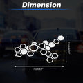 Reflective Bumper Decal for Honeycomb Hexagon