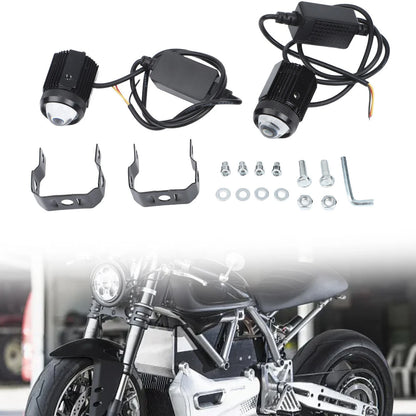 Set of 2 Motorcycle Driving Lights for Mini (2010–2023) 60W Adjustable Mount